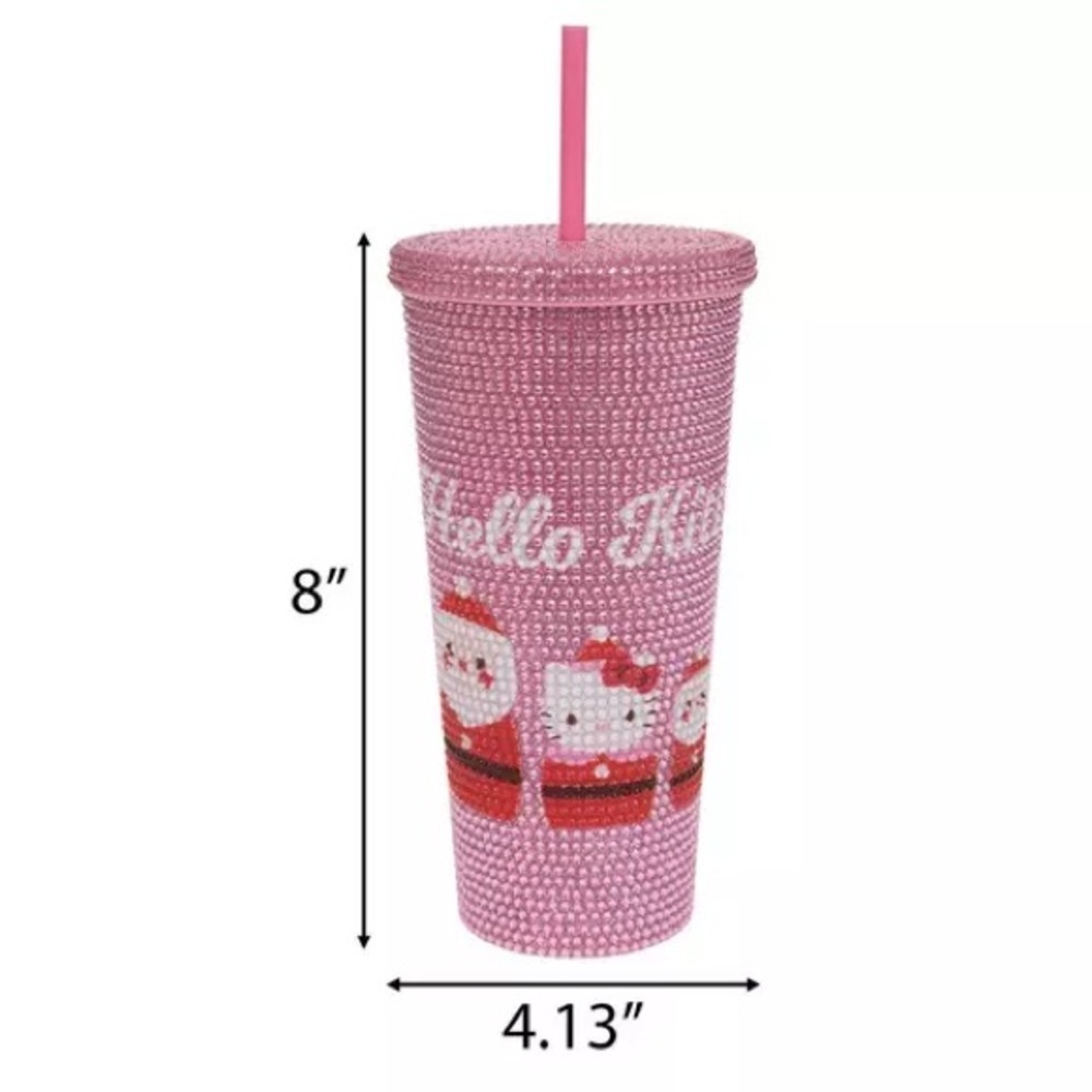 Pink Hello Kitty Rhinestone Tumbler - Picture 2 of 3